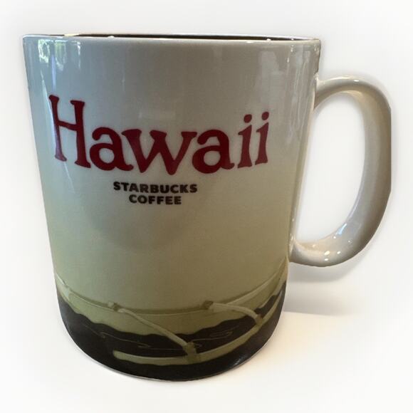 Starbucks 2011 Hawaii Coffee Cup Mug City Icon Collection Collector Series 16oz - Picture 1 of 4